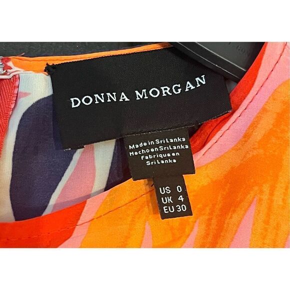 Donna Morgan Floral Midi Wrap Women-Versatile Summer, Beach, and Vacation Dress - Picture 7 of 9